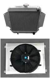 Aluminum Radiator+Shroud+Fan for 1980-1998 Suzuki Sierra/Jimny/Samurai/JA51 SJ 413/SJ413 G13 1.3L 1981 1982 1983 1984 1985