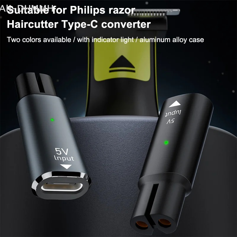 ZLinKJ 9.OneBlade Trimmer Charger Adapter - 5V Type-C Converter for Models QP2724 QP2834 QP1424 QP1924 QP4631