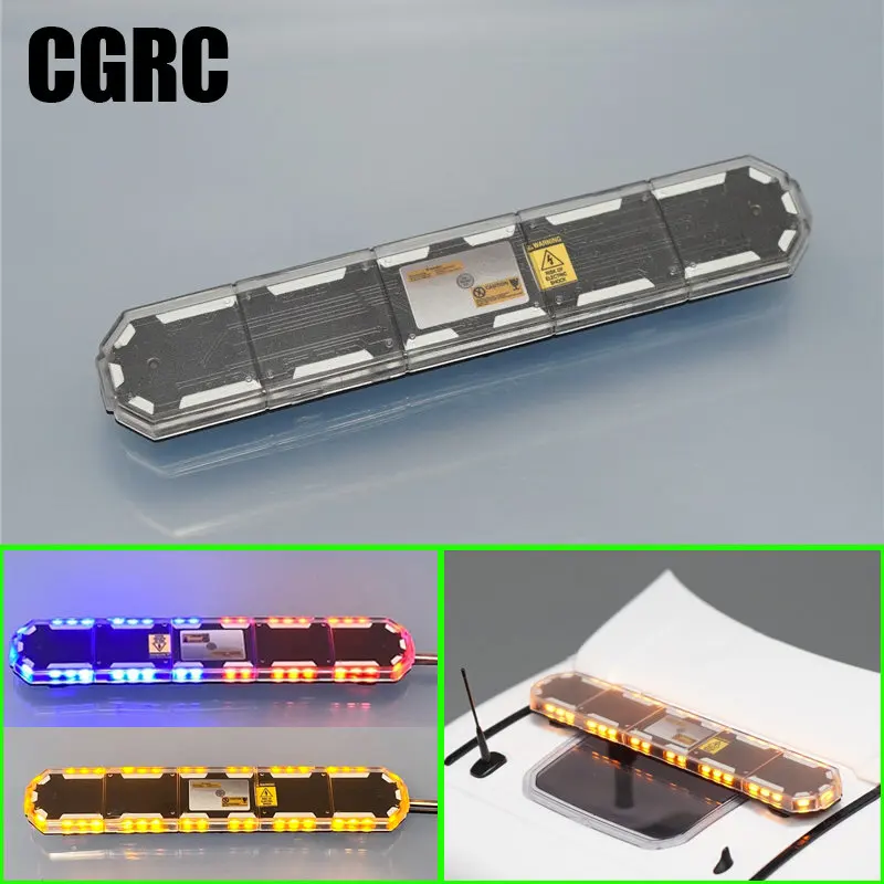 LED Warning Light Project Lights Roof Lamp for 1/14 Tamiya RC Truck Trailer Tipper Scania 770S R620 Actros MAN Volvo LESU Parts