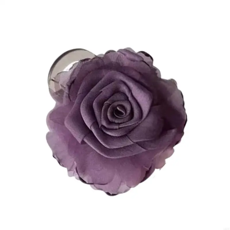 أنثوي كاميليا تصميم الشعر مقطع الشبكة البلاستيكية #4