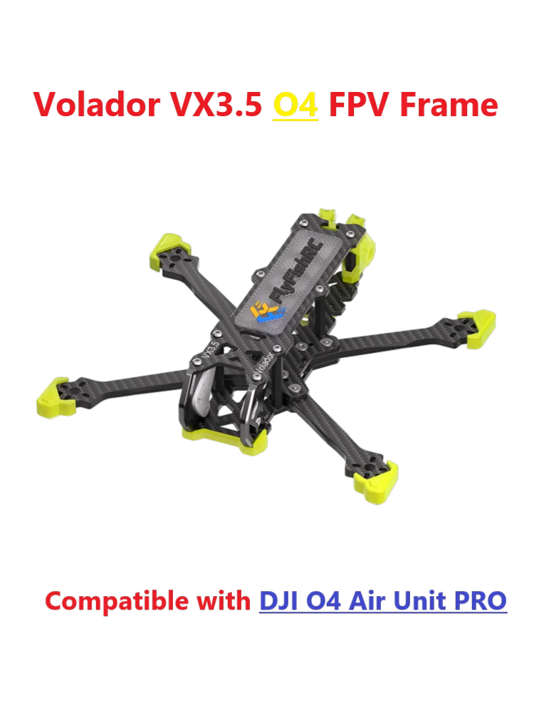 FlyFishRC Volador VX3/VX3.5 O4 Pro FPV-frame 3 3,5 inch Compatibel met DJI O4 Air Unit Pro voor FPV RC Freestyle Quadcopter Kit - afbeelding 2