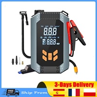 1000A 4-in-1 Car Jump Starter & Tire Inflator, Portable Air Compressor w/ Power Bank, 12V Emergency Booster for Vehicle Truck
