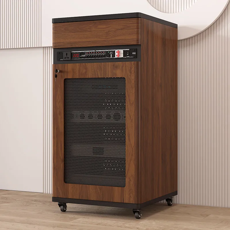 Professional audio cabinet Cinema amplifier rack KTV equipment cabinet with U-strip audio-visual cabinet