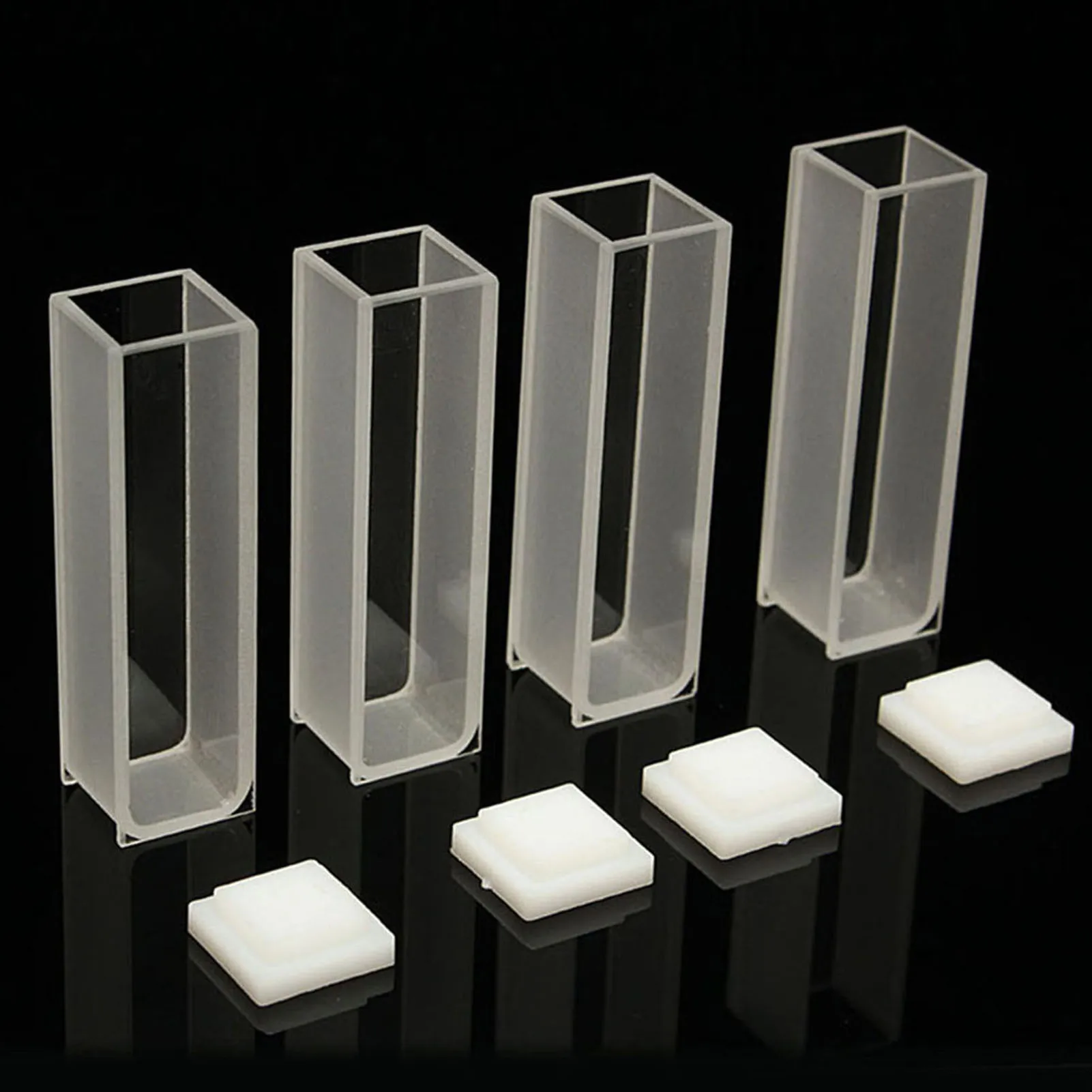 4 Pcs Spectrometer Cuvette High Light Transmission Cuvettes for Spectrophotometer Supplies