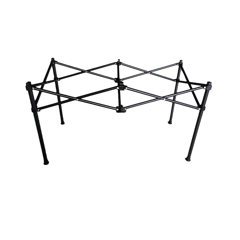 

Black Color Collapsible Picnic Table Folding Table Stand Compact Size Easy To Carry And Store Outdoor Conditions