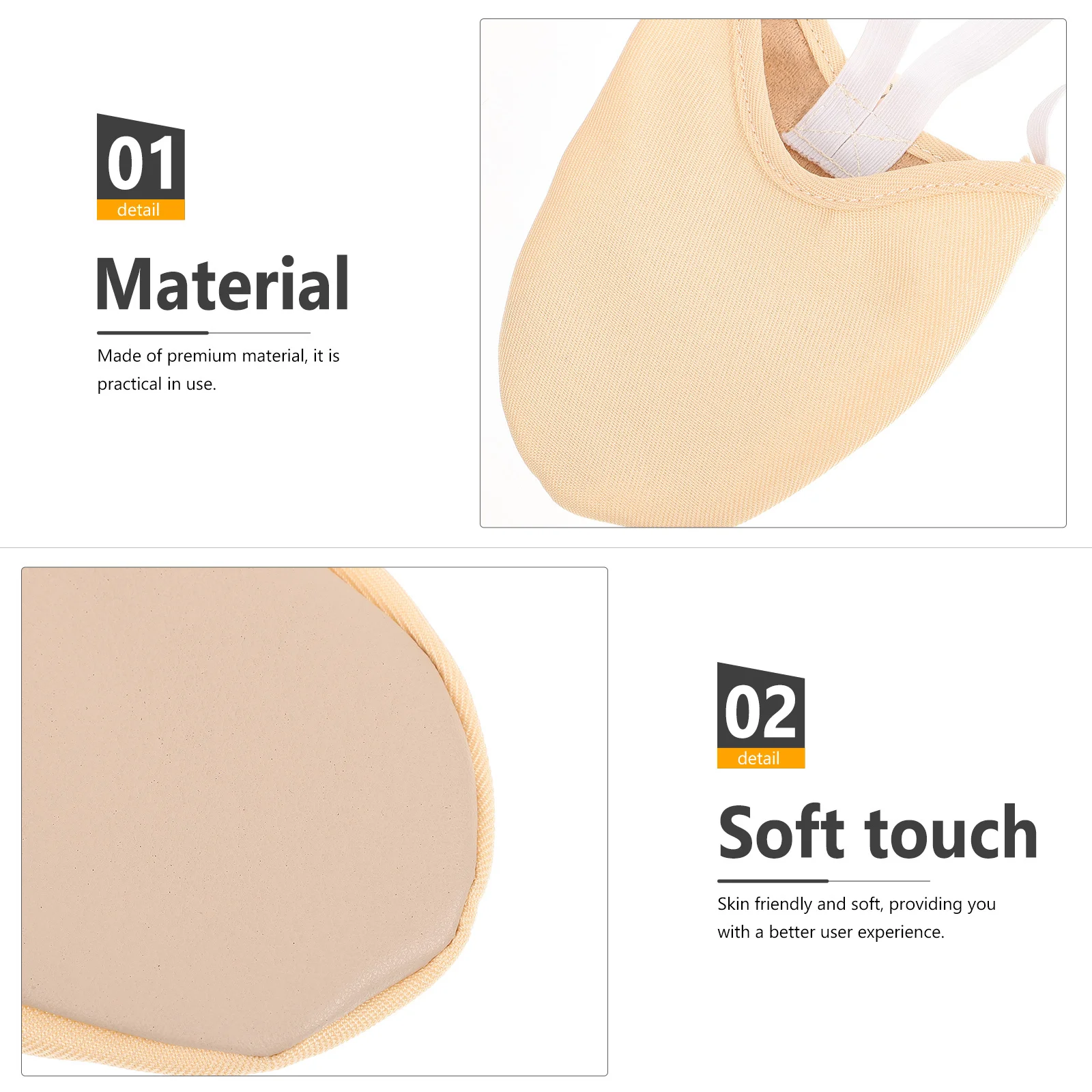 

1Pair Half Soles Dance Shoes Women Breathable Non-Slip Ballet Slipper for Yoga Pilates Modern Latin Dance Gymnastics Exercise