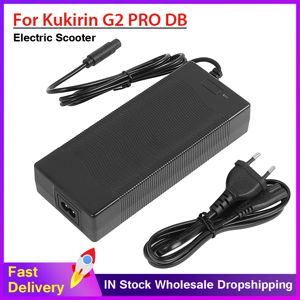 

54.6V 2A Battery Charger For KUGOO Kukirin G2 PRO DB Charger EU US Plug Electric Scooter Accessories Parts