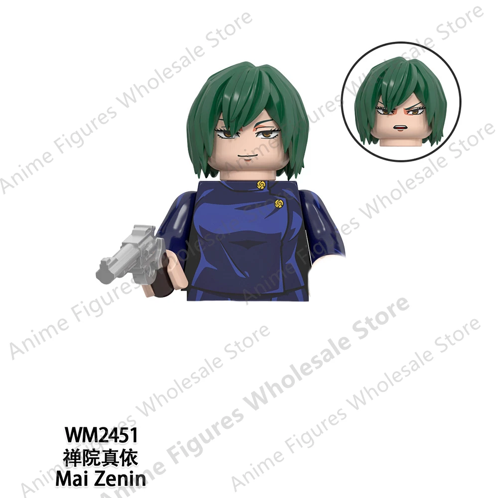 Anime Jujutsu Kaisen Satoru Gojo Building blocks bricks mini action figures assemble toys dolls kids gifts WM6149 WM6139