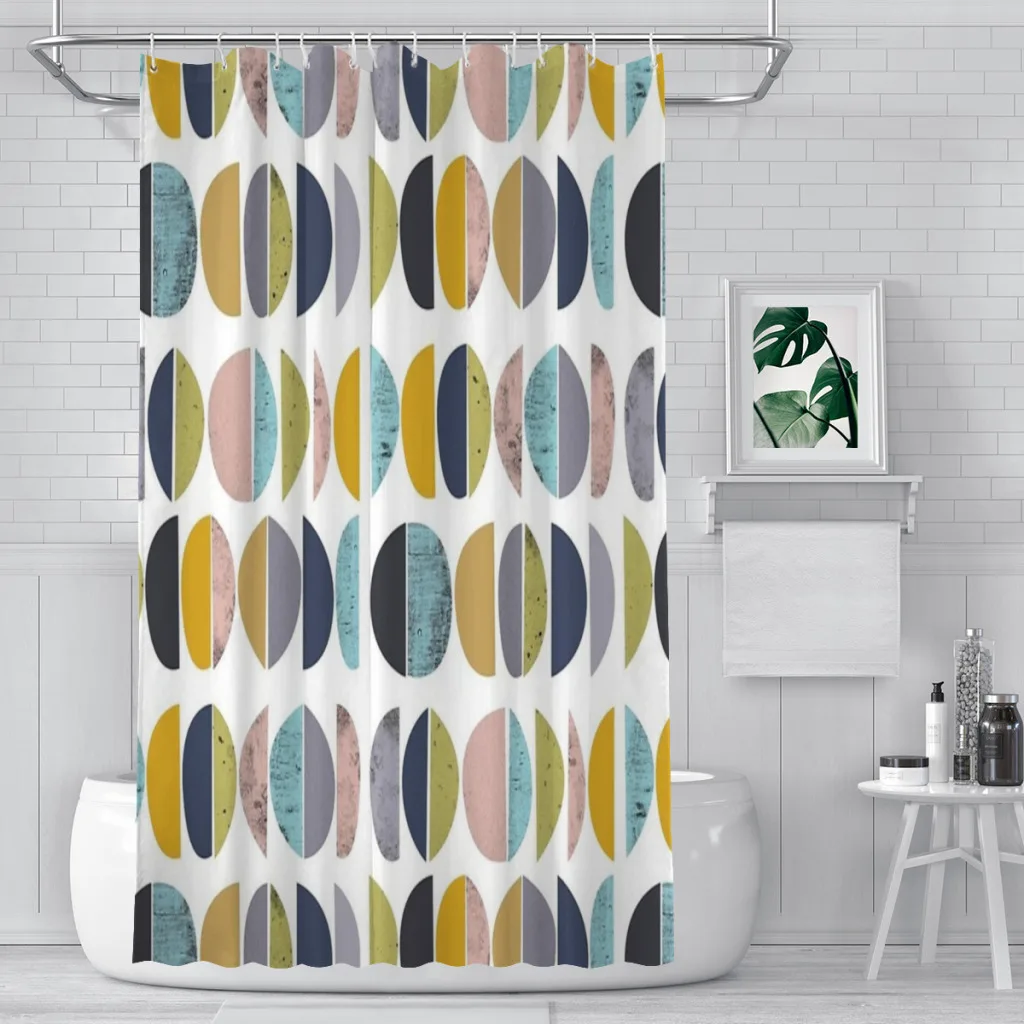 

Shower curtain Bathroom Mid Century Modern decor Modern household items Bathroom curtain Graduation gift Festival gift