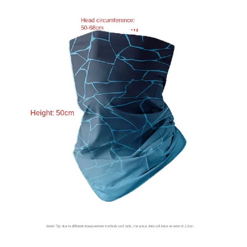 3D Seamless Ice Silk Magic Face Towel Cool Sports Tube Bandana Buffs Face Balaclava Cycling Face Cover Ski Mask Neck Warmer view 5