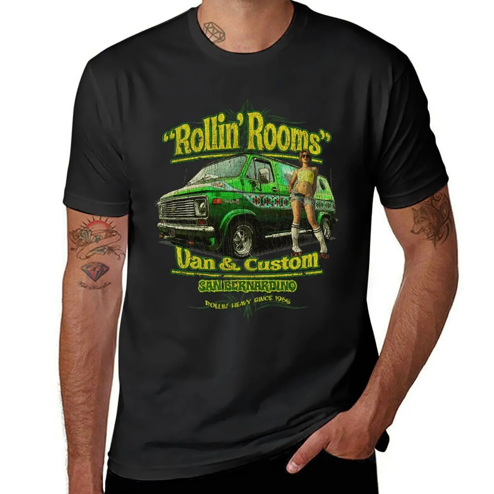 

Rollin Rooms Van and Custom 1965 T-Shirt shirts graphic tees summer tops t shirts for men