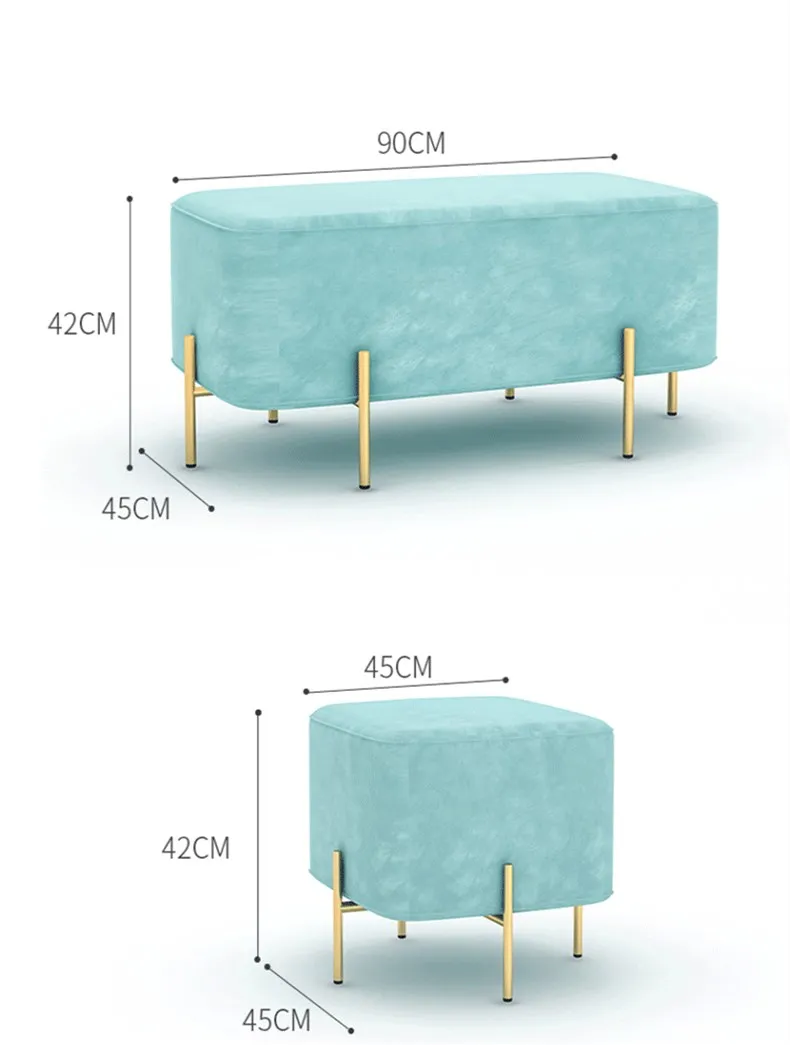 

Оптовая продажа Парикмахерская Стул для ожидания Спальня Кровать Стул Шезлонг Османский Пуф Досуг Гостиная Османский Табурет Османский