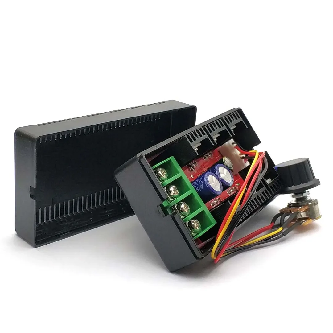 DC 12V 24V 2000W 40A DC Motor Speed Controller 9-50V PWM HHO RC พัดลมควบคุมความเร็วปรับ Power Control สวิทช์กรณี