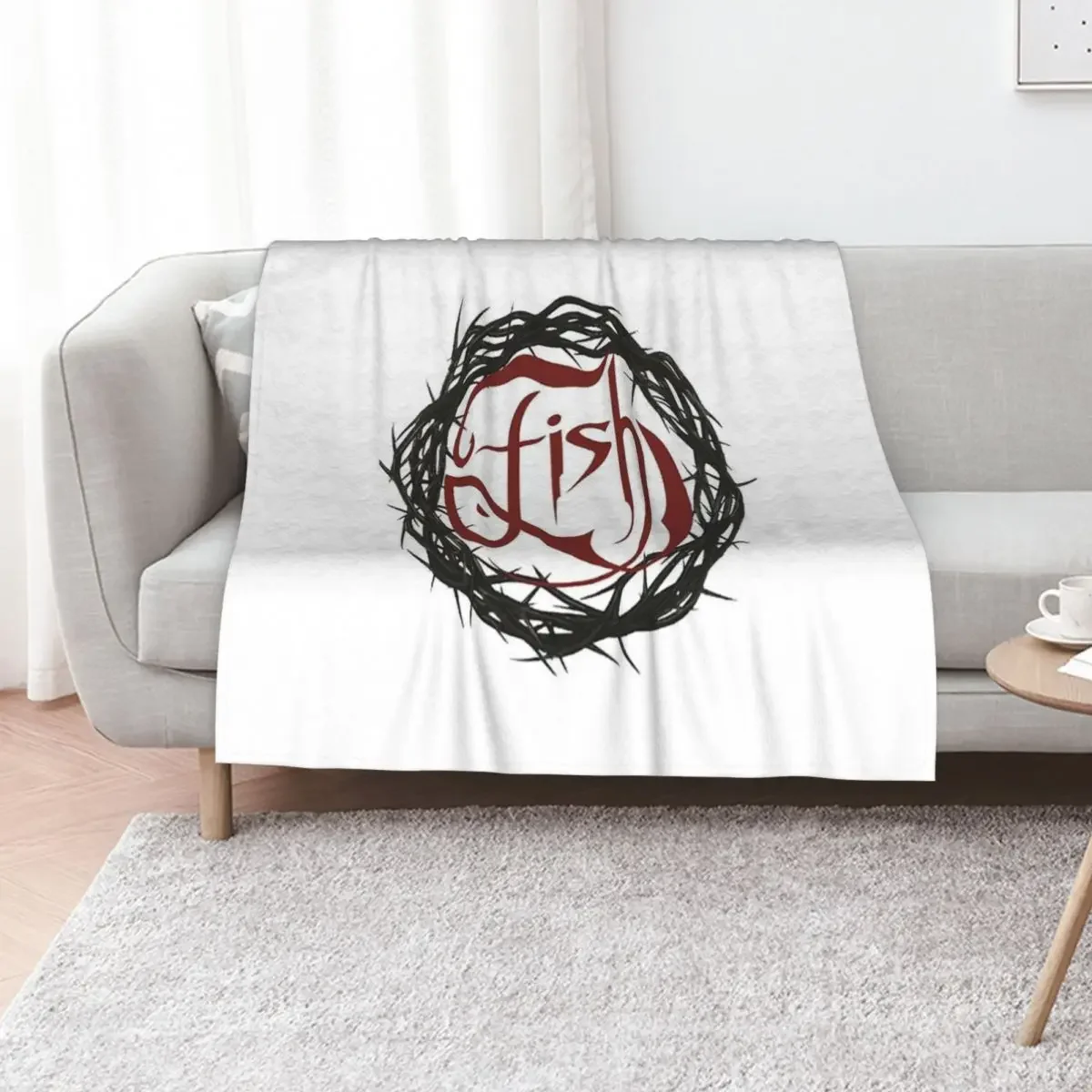 

marillion fish Throw Blanket Blankets Sofas Of Decoration Moving Hair Plaid Blankets