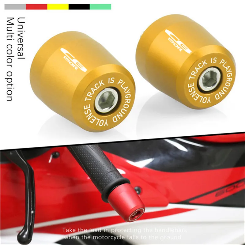 For HONDA CB150R CB300R CB500F Motorcycle Handle Bar End Handlebar Grips ends Sliders Cap Plug Slider Counterweight cover