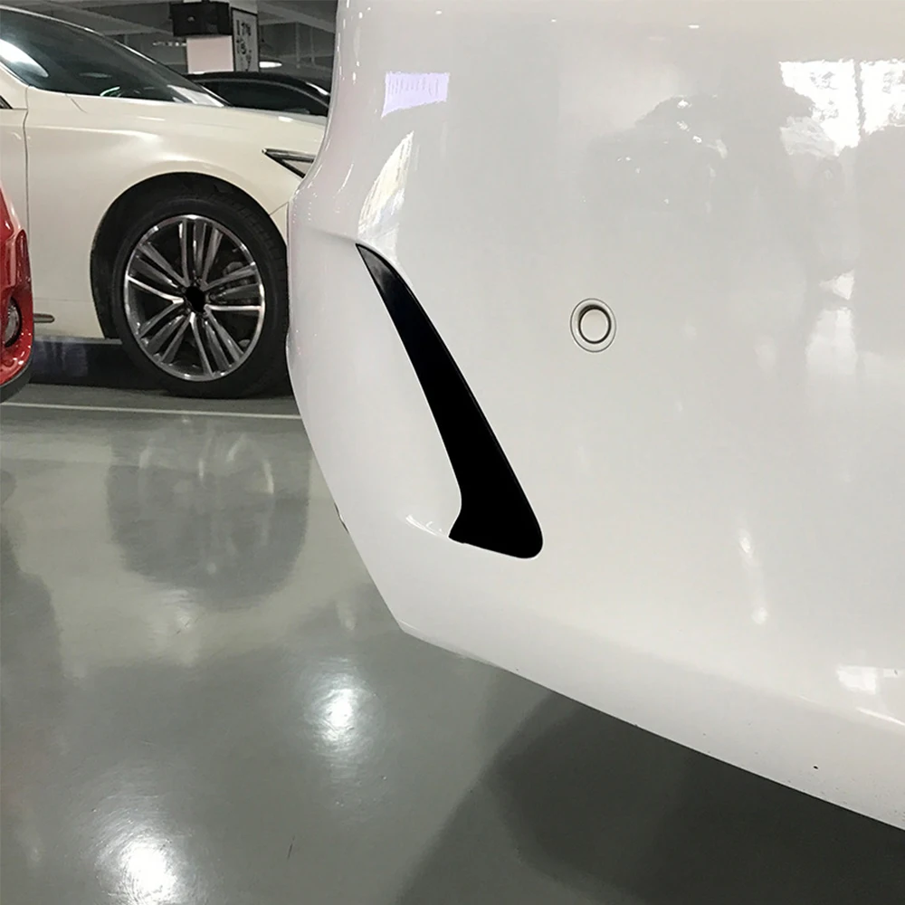 Rear Bumper Splitter Spoiler Air Vent Cover Side Canard For Mercedes-Benz C-Class Estate S205 C180 C200 AMG