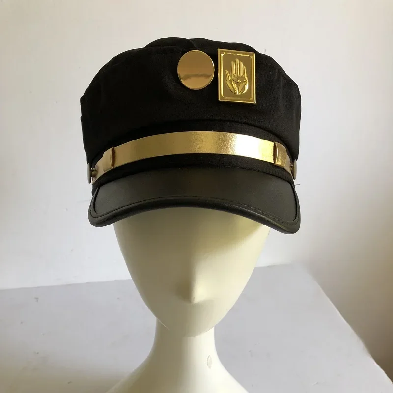 Anime Cosplay Hat Jotaro Kujo Joseph Cap Army Military Hats Caps Badges Animation Around Props Accessories