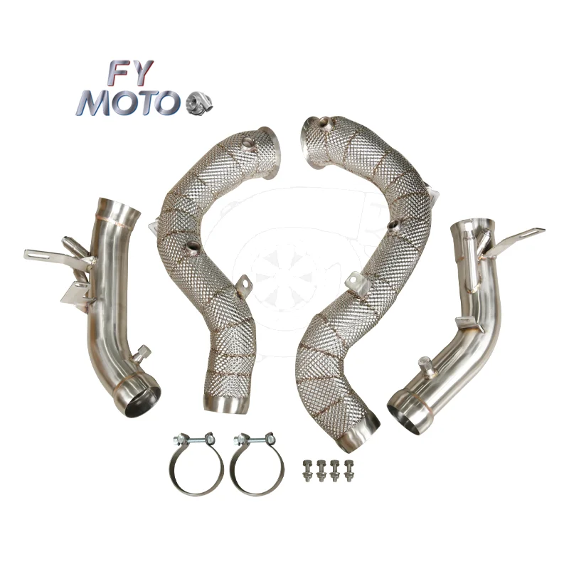 

Exhaust Downpipe For E63 E63S AMG M177 2020+ With OPF Fit GT63 4 Door EURO With Heat Shield