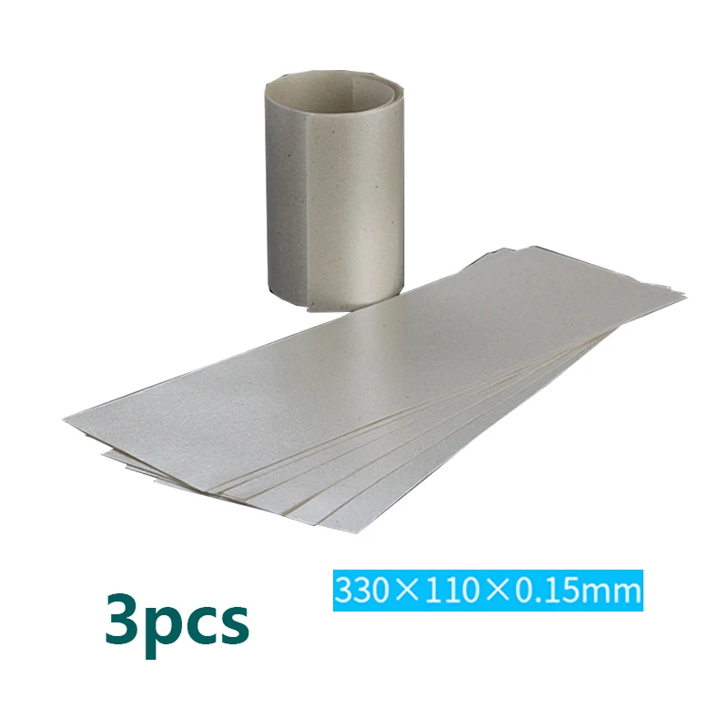 High Temperature Resistant Mica Paper Insulating Mica Sheet For Hot Air Gun Soldering Stations Grilling Heater 330mm*110mm 3Pcs