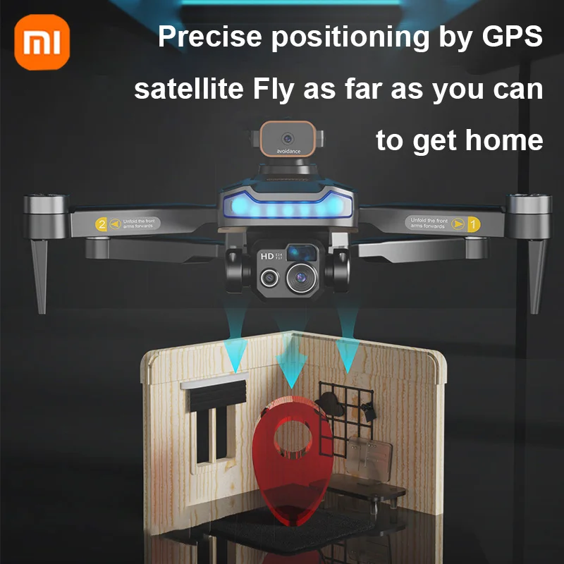 XIAOMI P15 PRO Drone 8K GPS HD fotografia lotnicza podwójny aparat dookólne unikanie przeszkód optyczny dron pozycjonujący przepływ