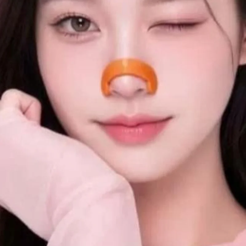 1 pièce, support de pont nasal flexible et non adhésif, bande de modelage du nez en plastique, flexible, réutilisable, pour la routine de maquillage.