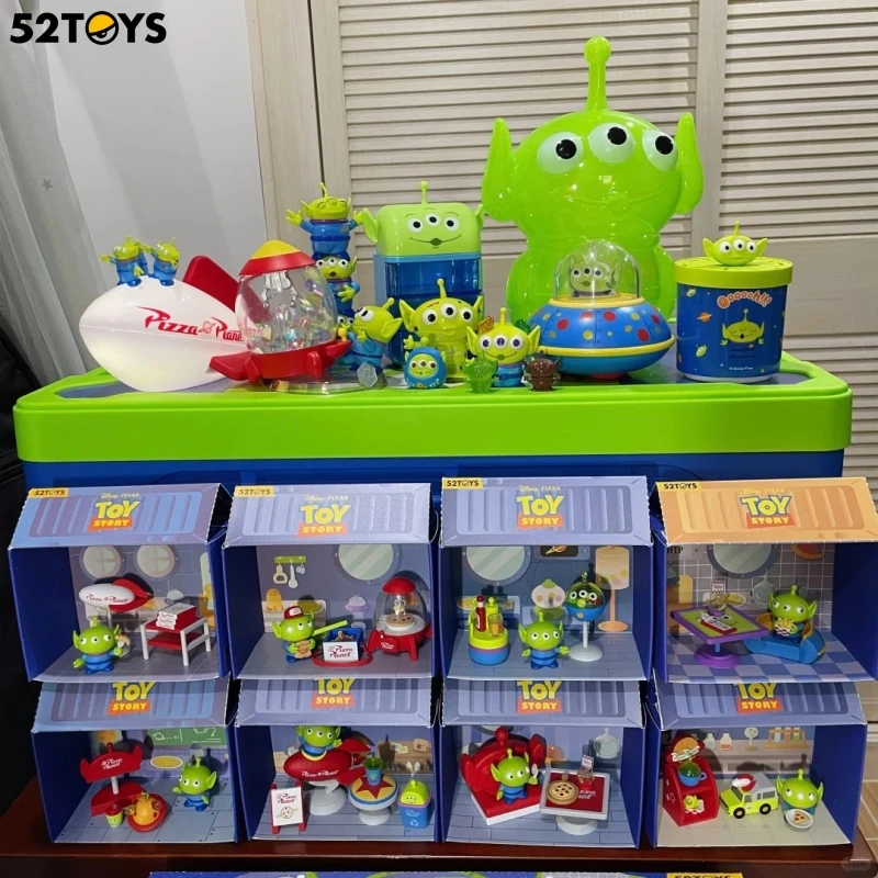 

Genuine 52TOYS New Toy Story Series Alien Pizza Planet Garage Kit Trendy Toy Gift Ornament Collection Desktop Ornaments Gifts