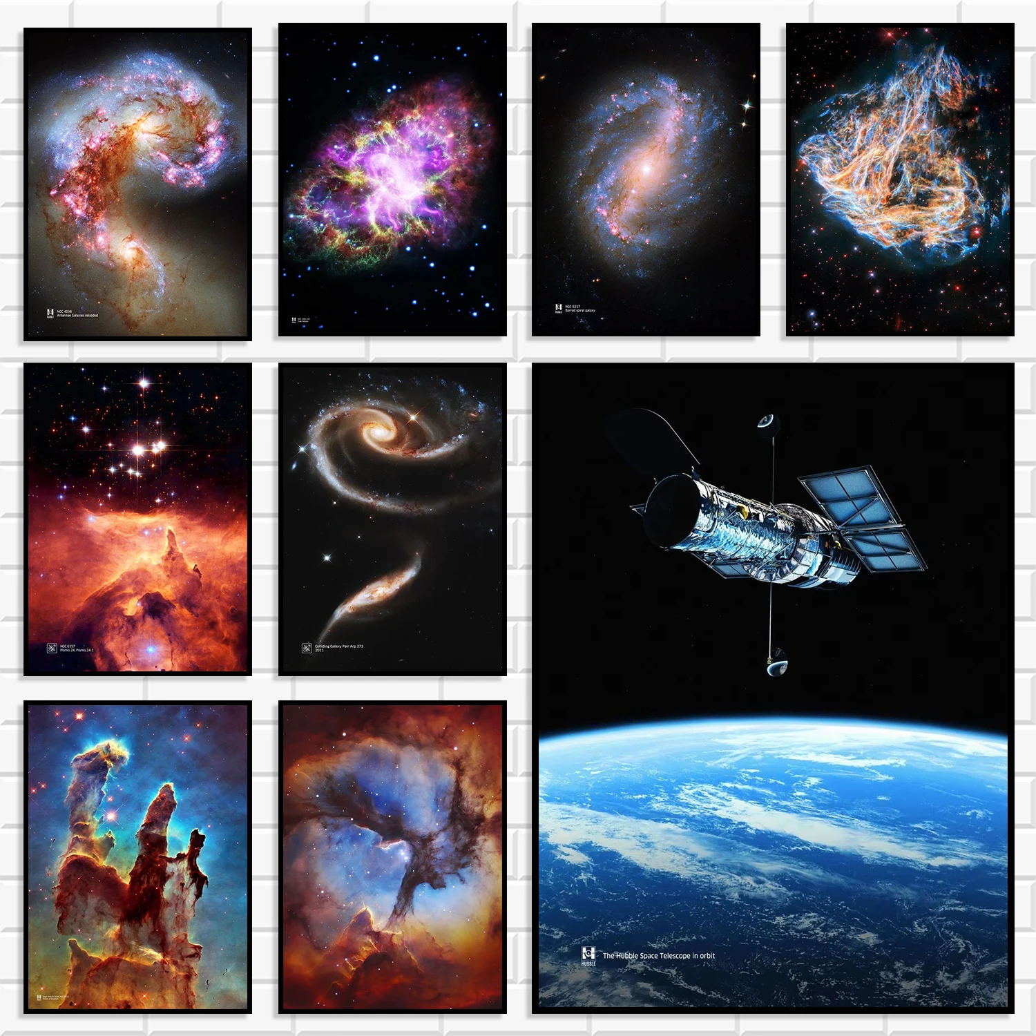 Outer Space Wall Art Poster Cosmic Galaxy Nebula Star Canvas Print Universe Astronomy Science Picture Bedroom Boys Room Decor