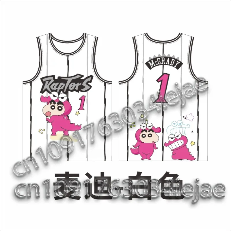 

Быстросохнущий баскетбольный костюм Crayon Shin chan No.1 2025 для мужчин и женщин, спортивные тренировки, повседневный спортивный жилет, популярный в команде