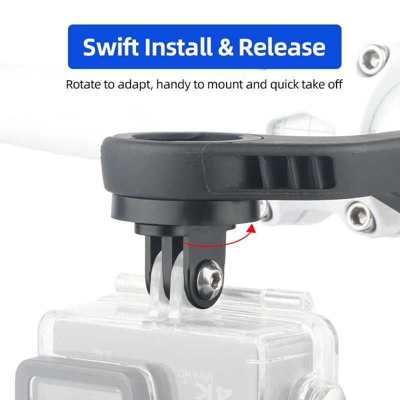 Deemount Bike Computer Mount Stand Quick Repair Accessories for Garmin Gopro Camera Headlight Adapter Convex/Concave Fixing Base - Image 4