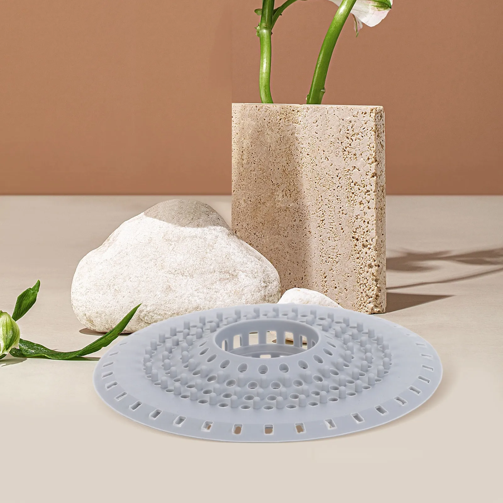 

3Pcs Bathroom Shower Drain Hair Catcher Fine Mesh Strainer Cover Flexible Silicone Stopper for Hair Clog Prevention Shower Floor