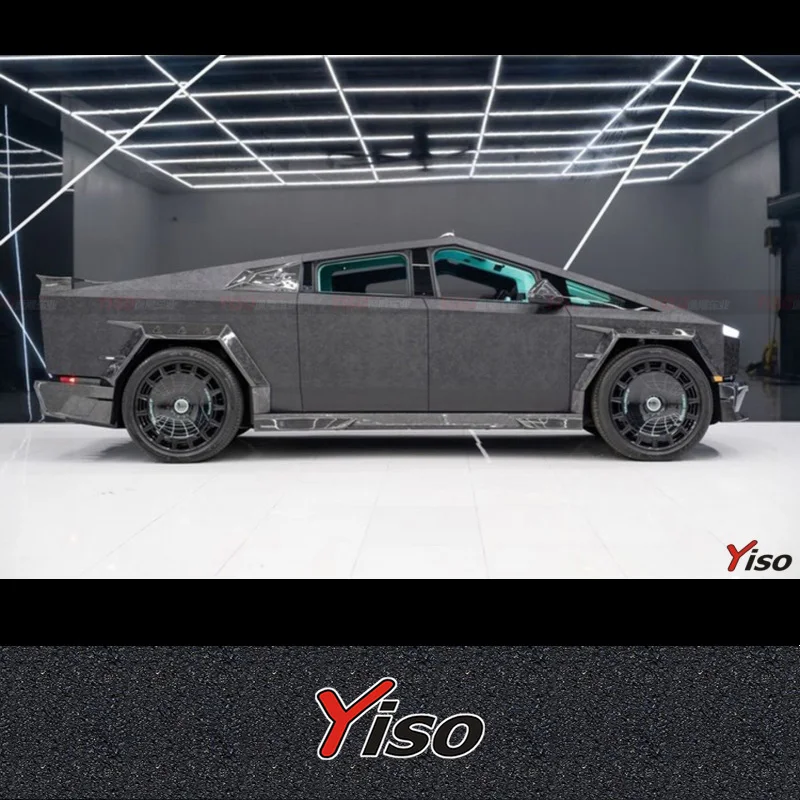 For Cybertruck MSY Carbon Fiber Body Kit Cybertruck MSY Front Lip Diffuser Spoiler Hood Wheel Arch Widebody Kit