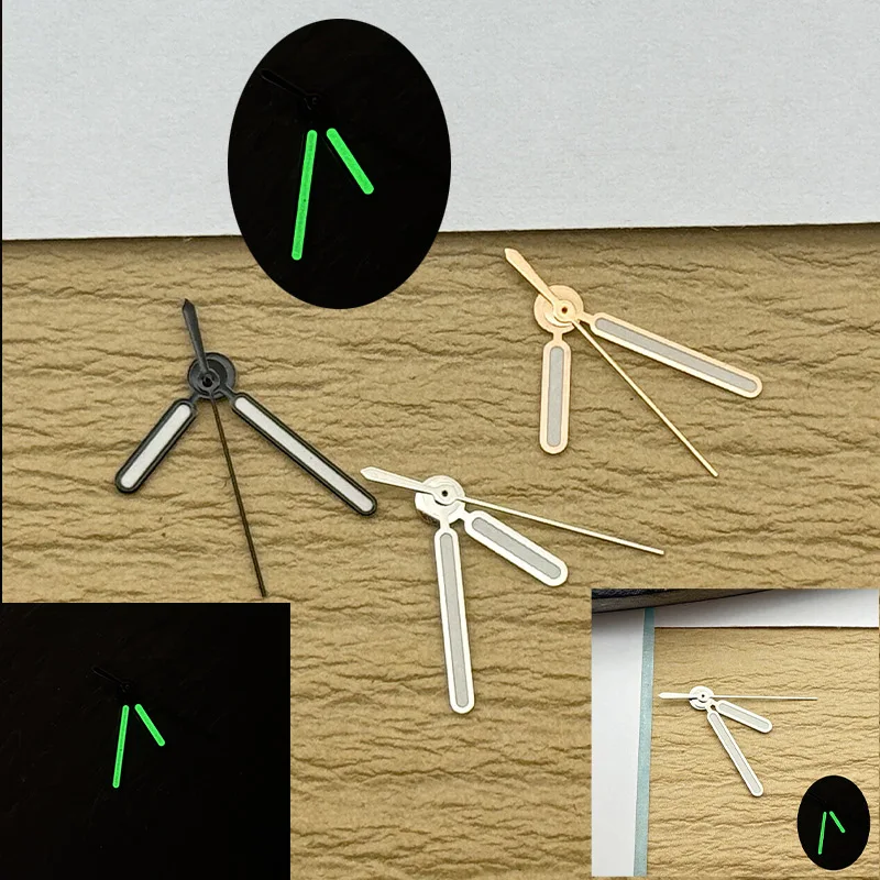Nautilus polshorlogewijzers C3 Groene lichtgevende wijzers Past op NH35 NH36 4R35 4R36 7S Bewegingen Duikhorloge Retrofit Pointer Kit