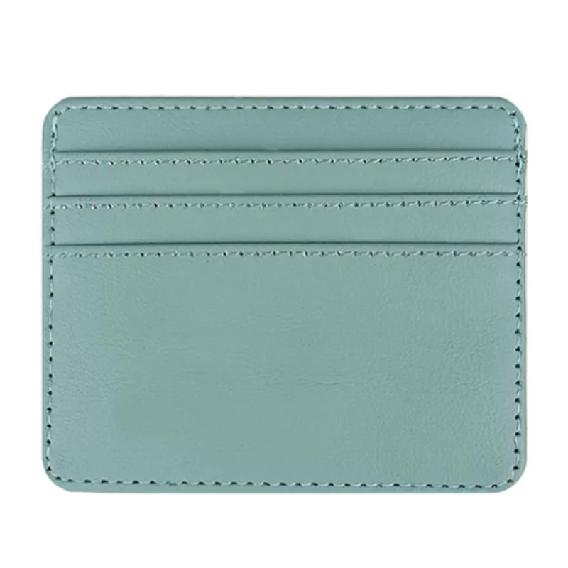 1Pc Pu Leather ID Card Holder Candy Color Bank Credit Card Box Multi Slot Slim Card Case Wallet Women Men Business Card Cover