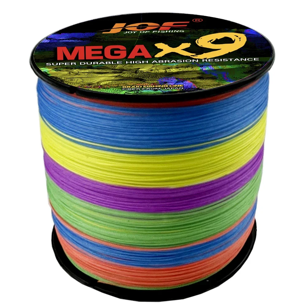 New 9-strand PE Fishing Line Braided 100M 300M 500M High Quality Multifilament Reel Lines 20-100LB Bait Freshwater Feeding Tool