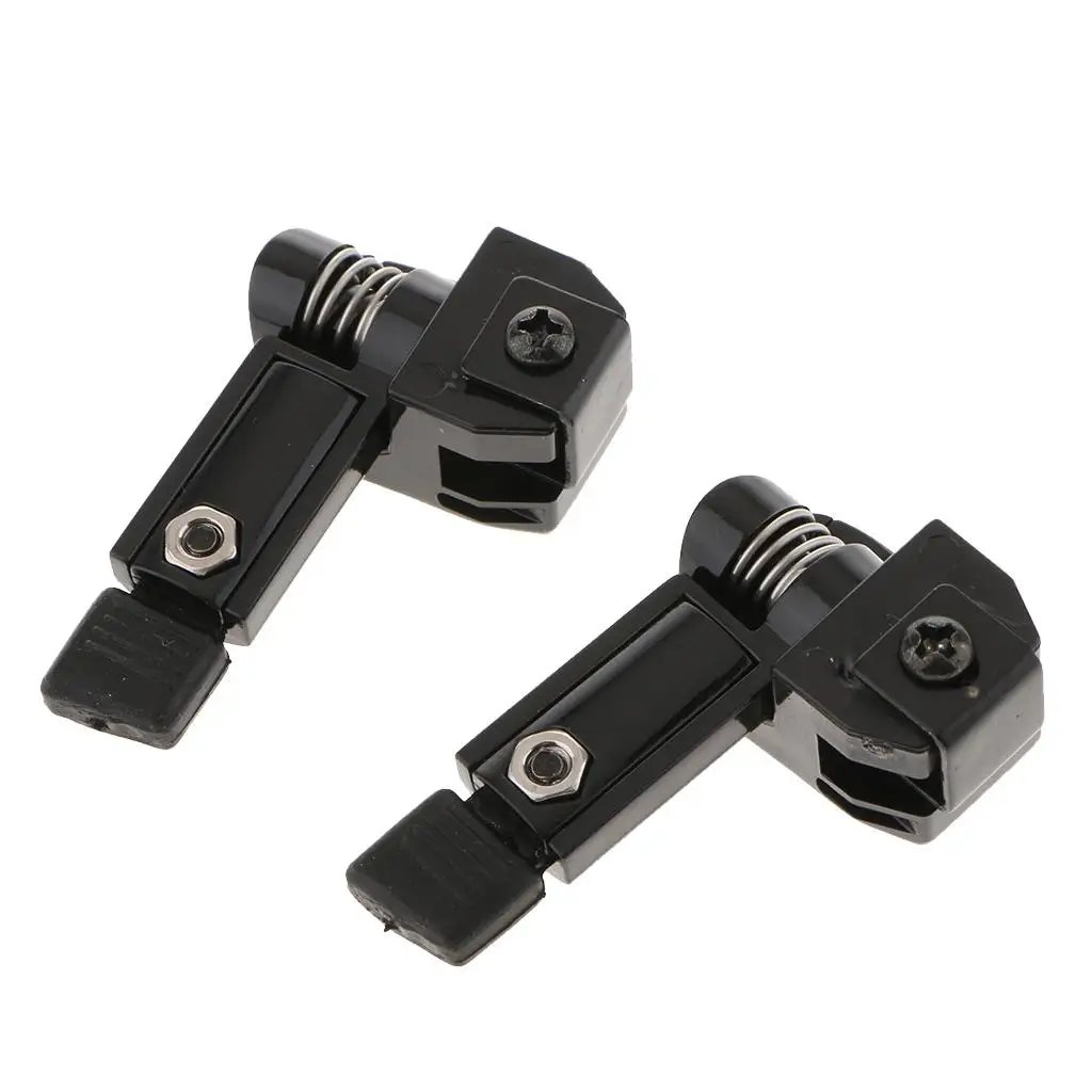 2 قطعة حامل ممسحة زجاج السيارة الأمامي باللون الأسود العالمي لاستخدام المركبات في اليد اليسرى