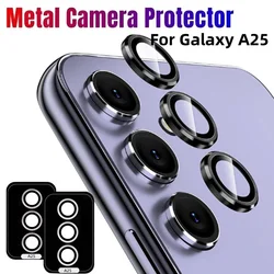 Camera Protector Glass For Samsung Galaxy A35 A25 A15 5G A05 A05S Metal Lens Ring Case Glass A54 A24 A34 A14 Protective Cap