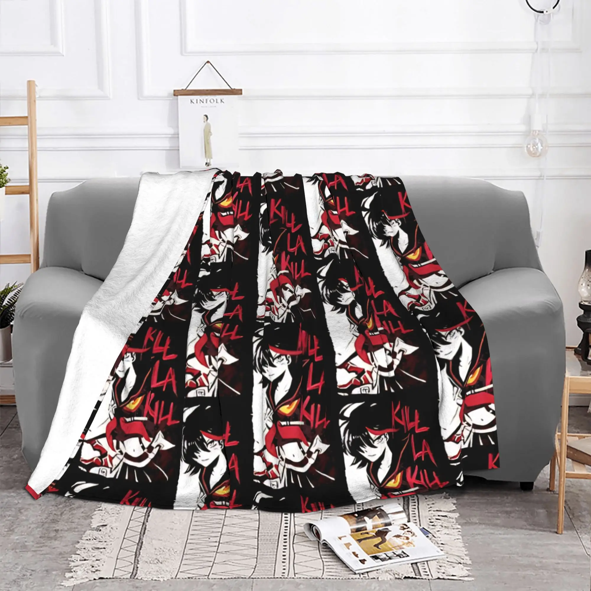 1PC Home Cute Room Decor rebel teen  Blanket Throw Blanket Kill la Kill Novelty Warm Blanket All Season