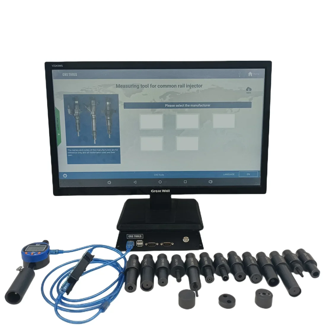 

CRM3000 Common Rail Injector Repair Diagnostic Scanner CRDI 3 Stage Injector Nozzle Gasket Armature Repair Tool Kit