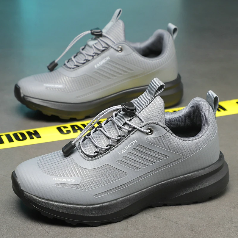 

Platform Casual Walking Shoes Outdoor Wear-resistant Running Sports Shoes Plus Original New Men Rotating-button Driving Sneakers