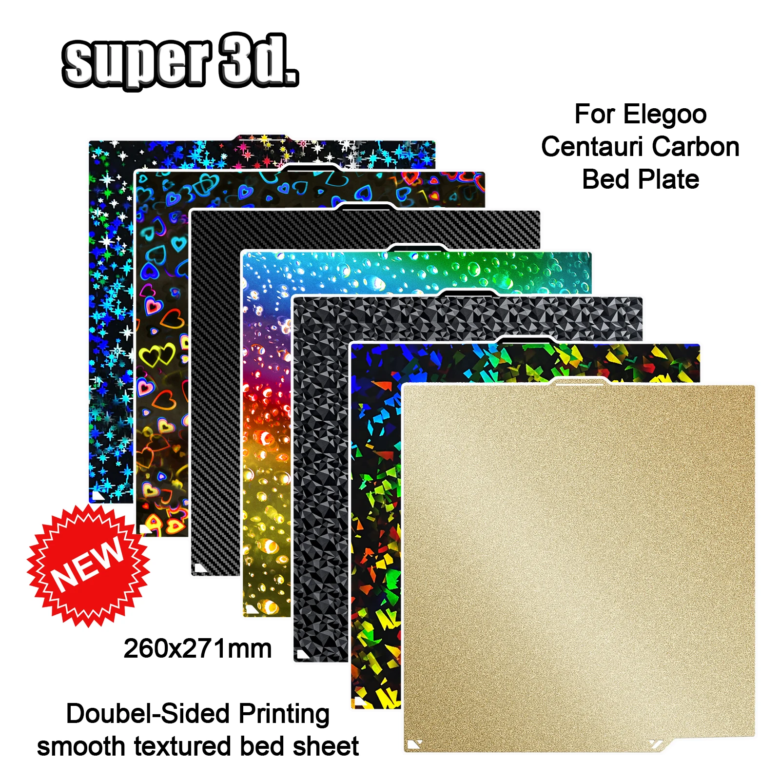 

Углеродная конструкционная пластина Elegoo Centauri, гладкий лист PEO, ПЭТ, углеродное волокно, нагревательная пружинная сталь, лист PEI, пластина для Centauri Carbon
