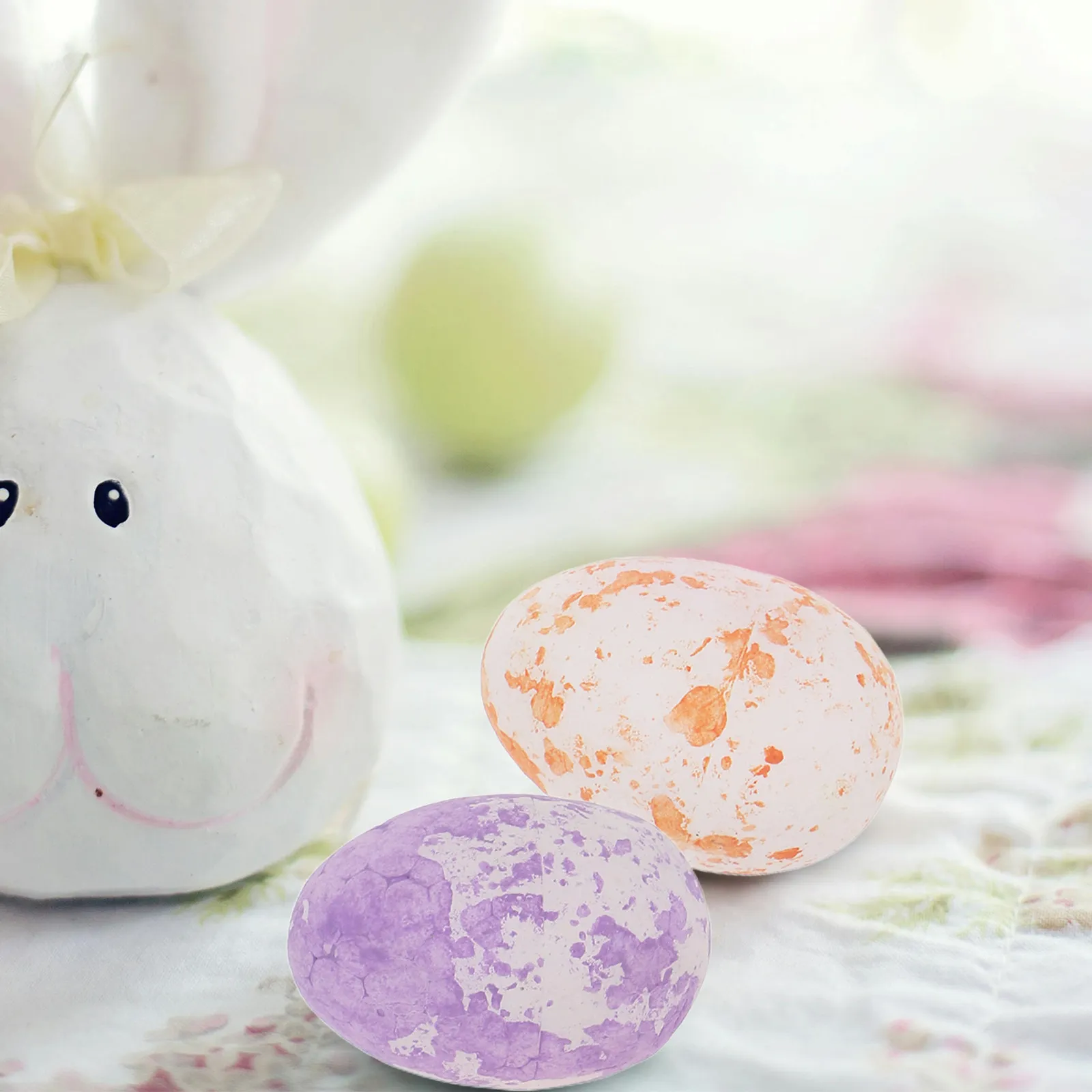 

40Pcs Easter Egg Party Decoration Set Colorful Dot Foam Eggs Creative Spotted Mini Easter Ornaments for Home School DIY Festival