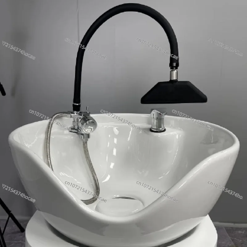 Carbonated Spring Waterfall Circulation Mobile Head Spa Water Faucet, Salon Shampoo Shower Head with Waterfall Feature
