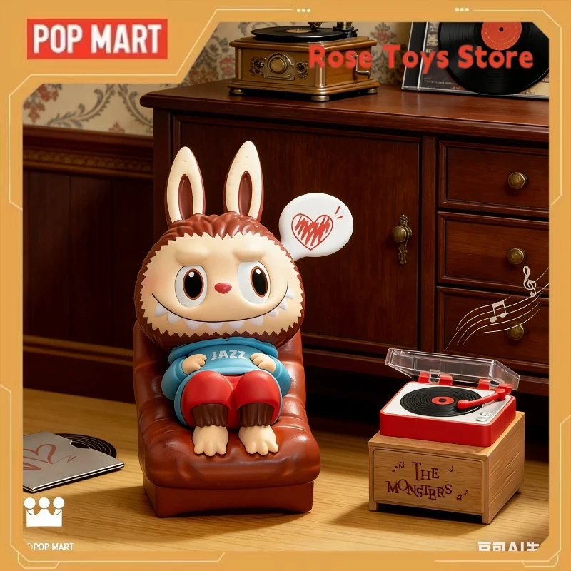 

POP MART The Monsters Labubu Jazz Musician Figure Desktop Ornament Collectible Figure Tabletop Toy Birthday Gift Decoration Doll