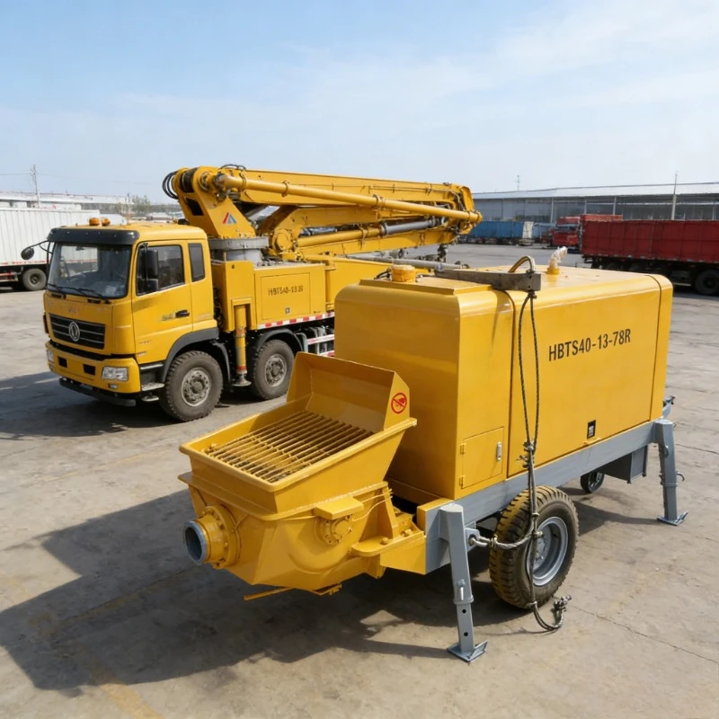 

Diesel High Quality Concrete Pump High Efficiency Concrete Trailer Pump for Construction Small Concrete Pump Machine customized