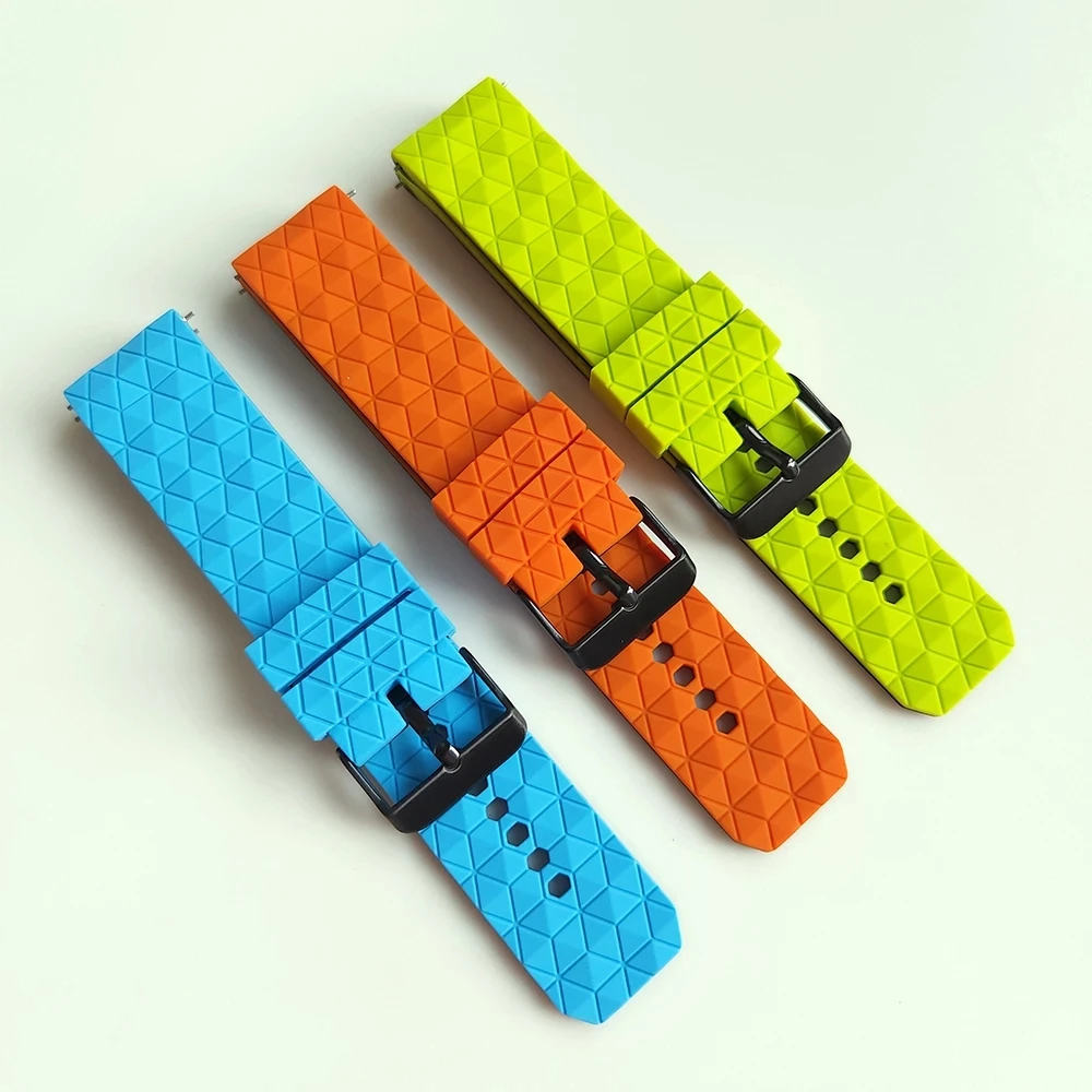 22mm Silicone Futebol Padrão Banda Para Xiaomi MiWatch S1 Correia Cor Ativa Sports Edition Pulseira Pulseira Pulseira