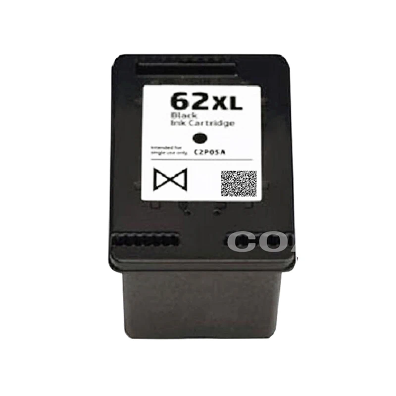 2x Refillable hp62 Ink Cartridge for HP 62 XL ENVY 5640 5642 5643 5644 5646 e-All-in-One Printer