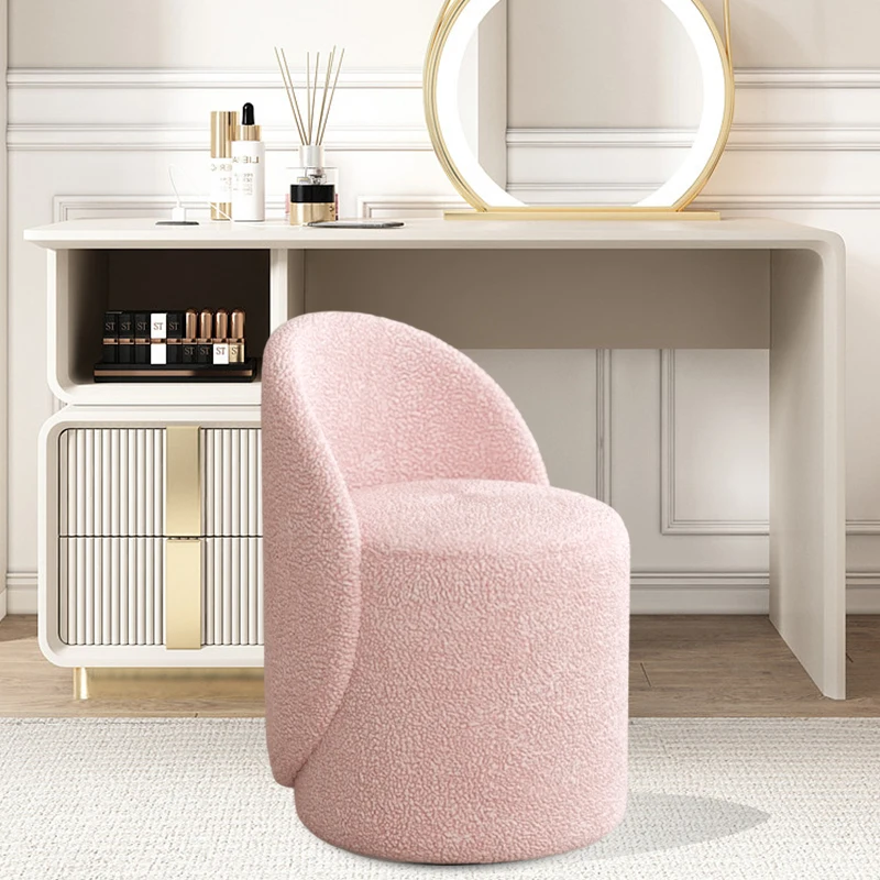 Bedroom Makeup Chair Backrest Makeup Stool Light Luxury Chairs Home Bedroom Vanity Chair Simple Dresser Stool Accent Chairs