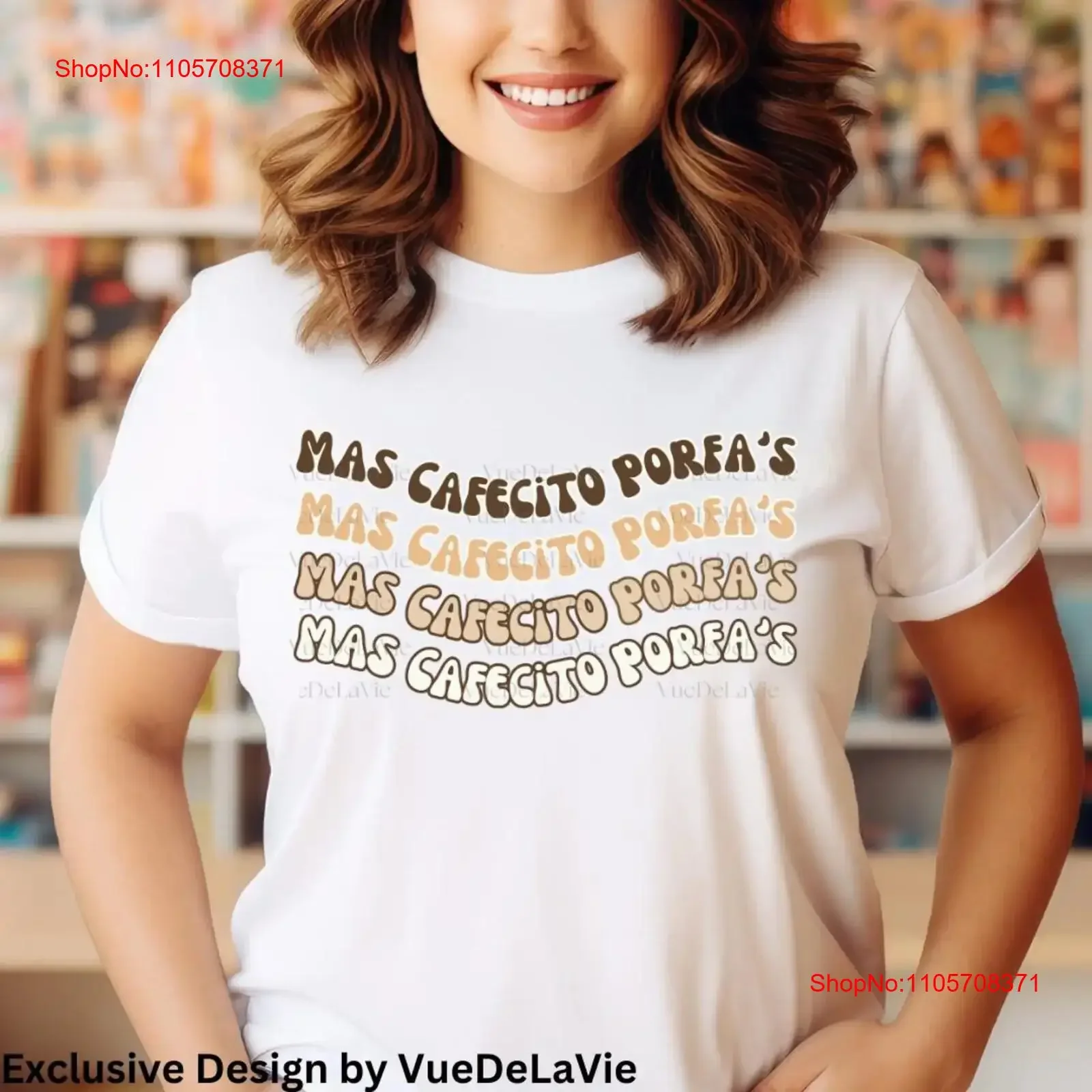 Coffee Lover T Shirt Cafecito Pan Dulce Conchas y Chisme Women's EnthusiasT Mas Porfa's Top VueDeLaVie vintage Washed Versatile