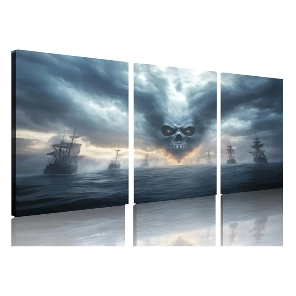 

5D Diy Diamond Painting Wall Art Ghost Pirate Ship Mosaic Diamond Embroidery Cross Stitch Handmade Gift Men's Cave Bar Boat