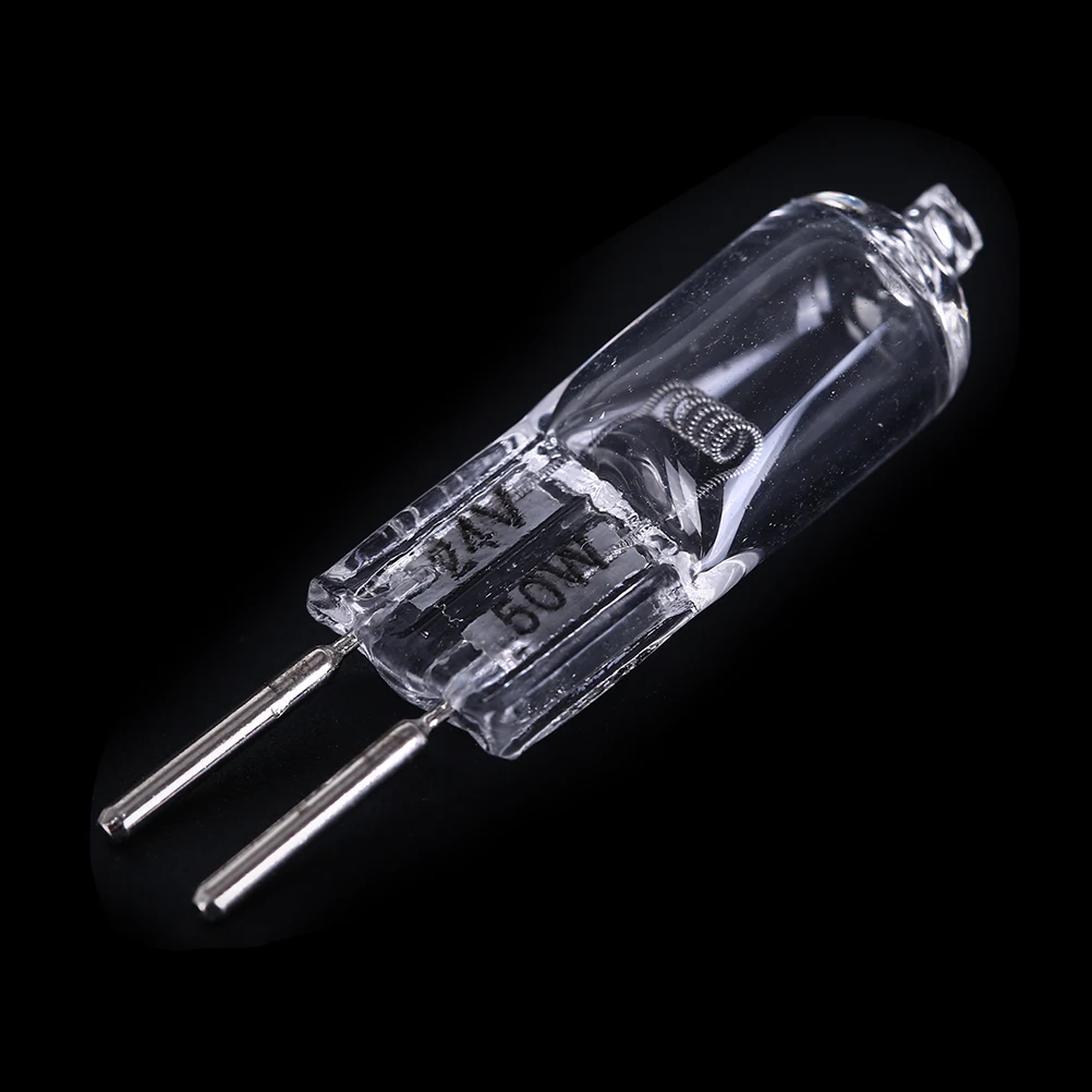 5 pz/set 35/ 50W 2900K alogena G5.3 24V lampada alogena luce calda Base lampadina trasparente alogena inserita lampada di cristallo